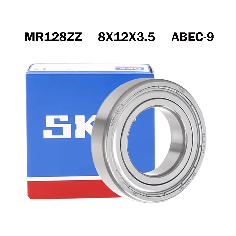 10PCS Sweden Origin SKF MR128ZZ Miniature High Speed bearings ABEC-9 MR128 MR128ZZ L-1280ZZ 8X12X3.5mm Precision ball bearings