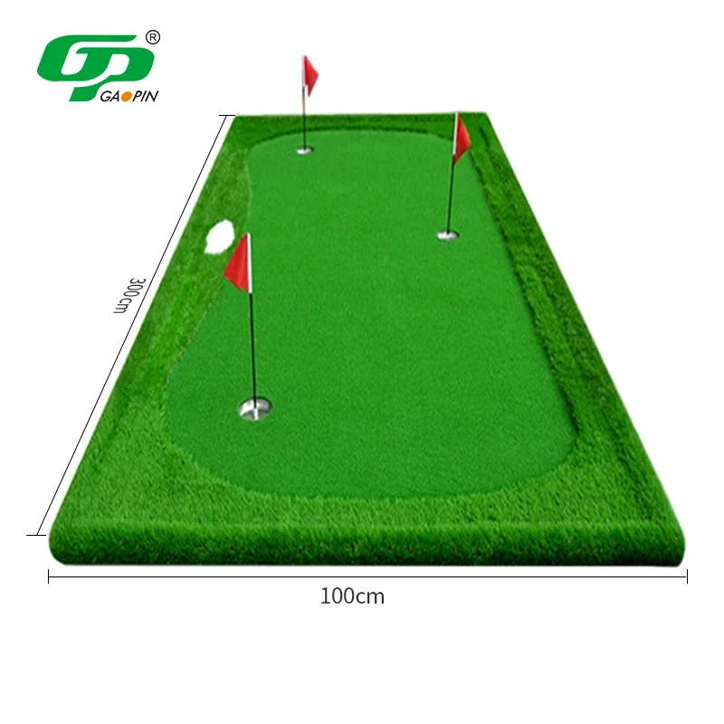 

Portable Golf Putting Green Mat Outdoor Indoor Golf Practice Hitting Green Mat Long and Short PP Turf Golf Batting Green Mat