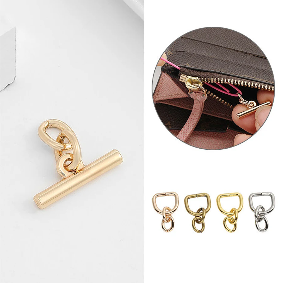 2 Pcs Metal OT Bag Chain Transformation Accessories Buckle Handbag Wallet Crossbody Chains Modification DIY Bag Strap