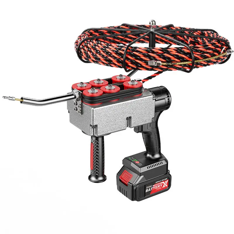 Brushless Lithium-ion Automatic Electrician Tools  Stringing Machine Electric Wire Threading Machine Cable Puller 110/220V 1year