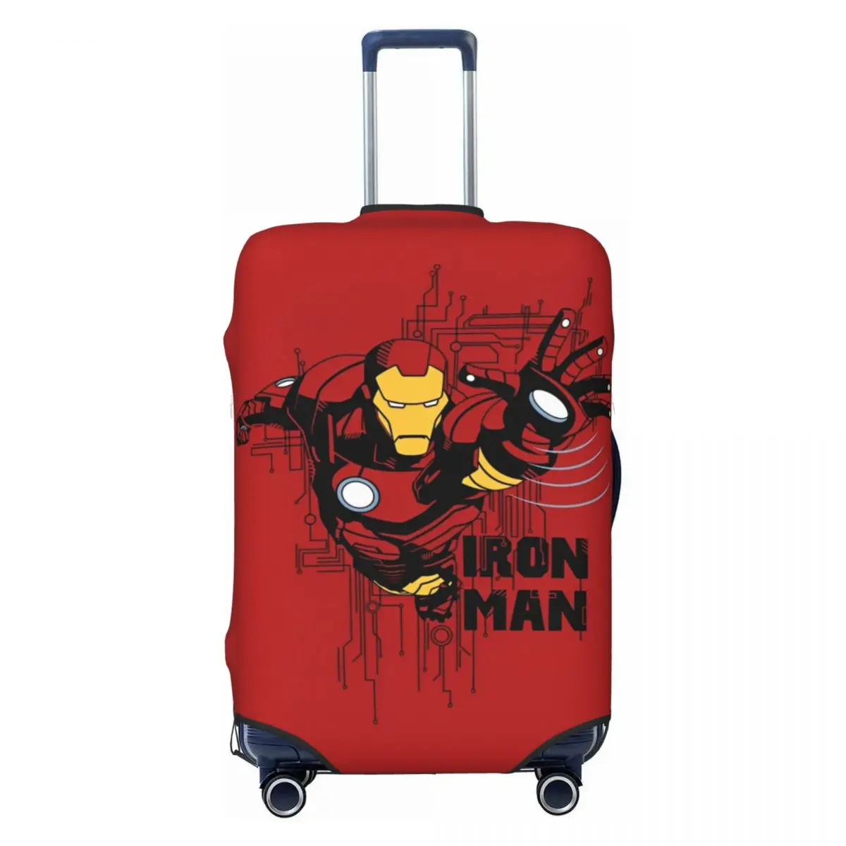 

Custom Iron Man 3D Print Suitcase Cover Anime Manga Practical Cruise Trip Protection Luggage Accesories Flight
