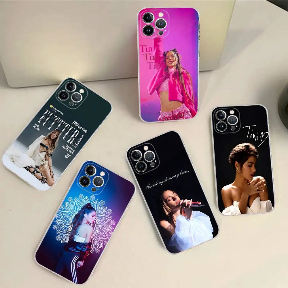 Capa de Silicone de Alta Qualidade Singer T-TINI M-Martina para iPhone 17 16 15 14 13 12 11 Pro Max Plus