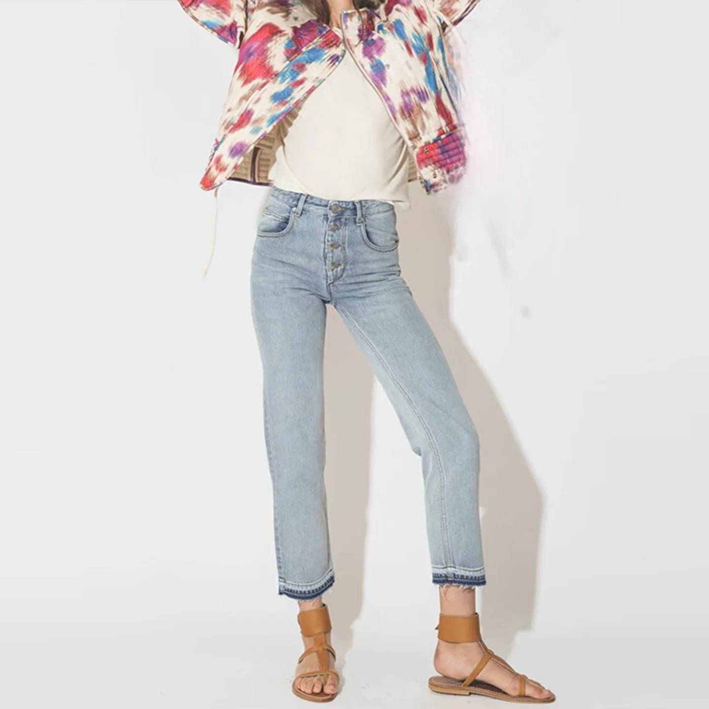 ملابس خارجية من Ele Warmth قماش مصبوغ Personali للسيدات لخريف 2025 Z قطن Jaet طويل Sve مستدير Ne فردي... #2