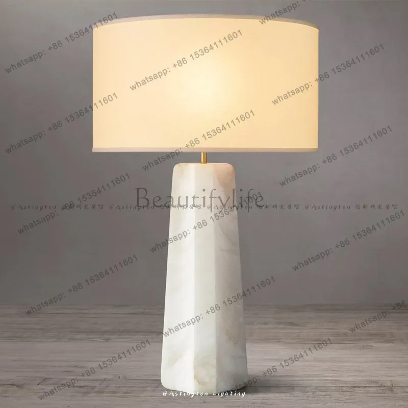 hotNorth American light luxury living room bedroom natural marble ornament can shine