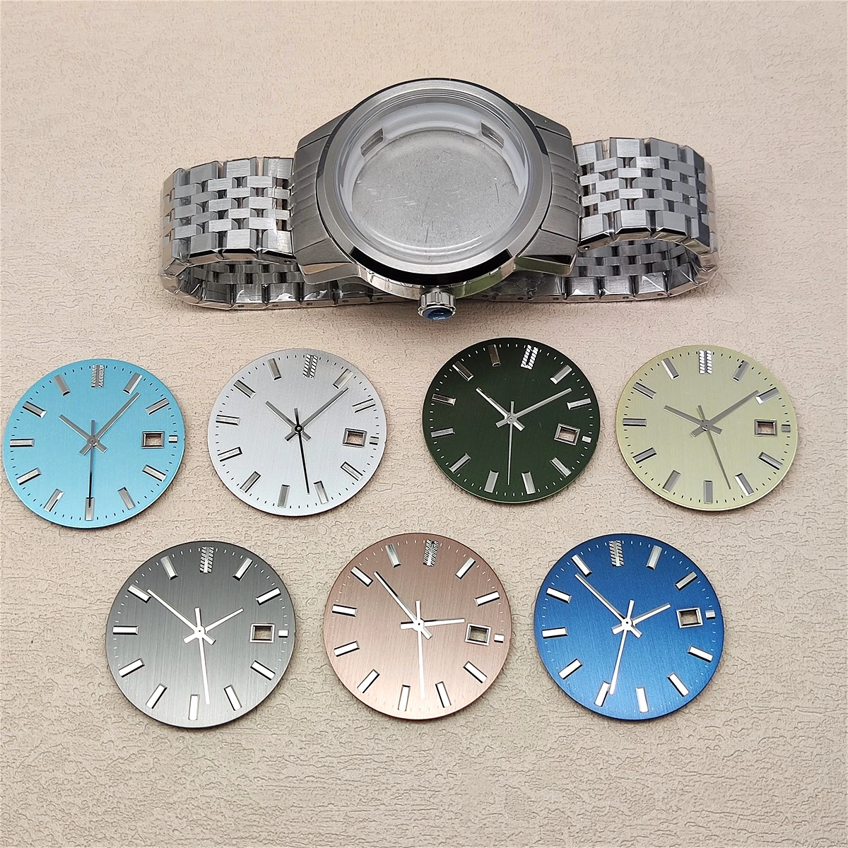 40mm NH35 Watch Case for KING Series Mechanical Watches Modification Parts with 32.5mm Dial for SJE089J1 NH36 Movement