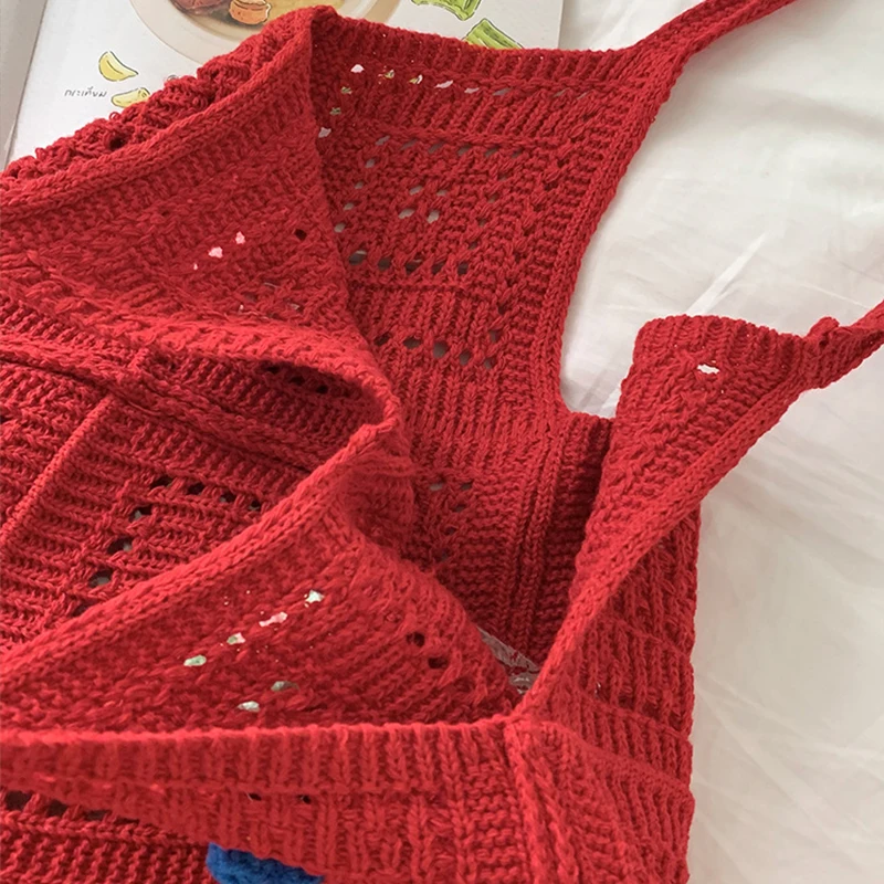 2026 Sommer Neuheit: Ausgehöhlte gestrickte Blumen-Tragetasche – Elegante Umhängetasche für Business und Pendeln mit großem Fassungsvermögen – Detail 15