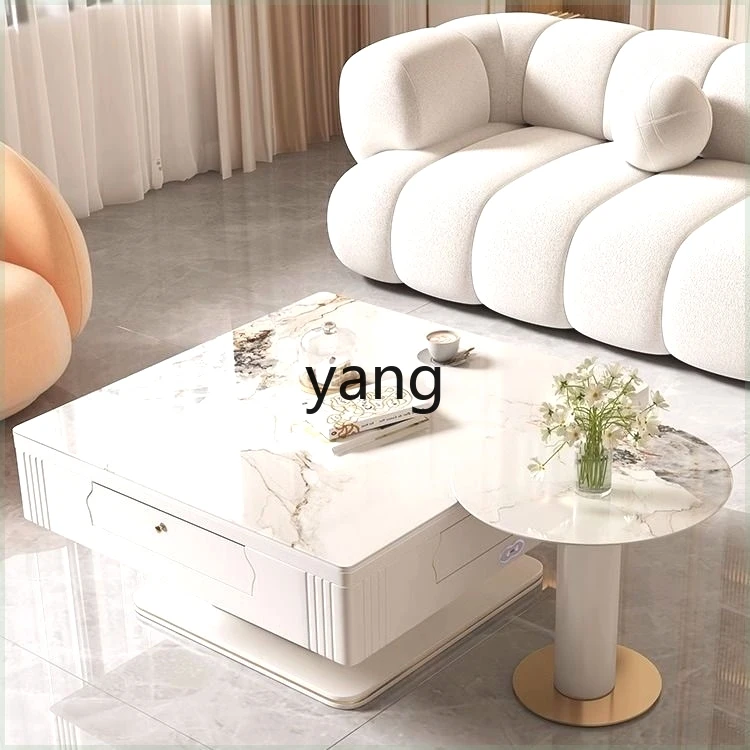 CX Multifunctional Mahjong Coffee Table Mahjong Table Stone Plate Integrated Three-Purpose Electric Modern Automatic