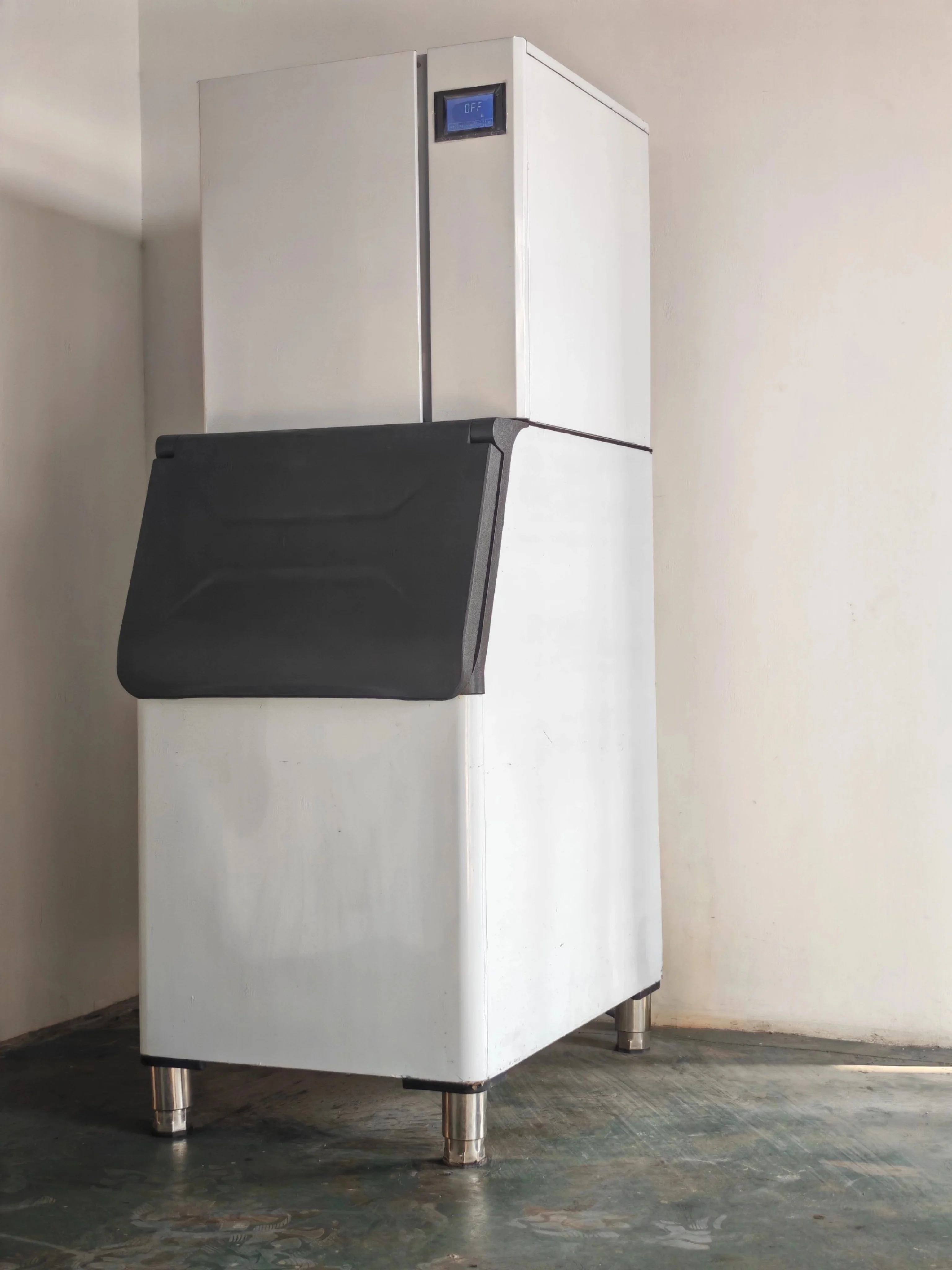 آلة صنع الثلج الصناعية التجارية 300 كجم / 24 ساعة صانع الثلج للأعمال المنزلية، آلة صنع مكعبات الثلج للبيع #3