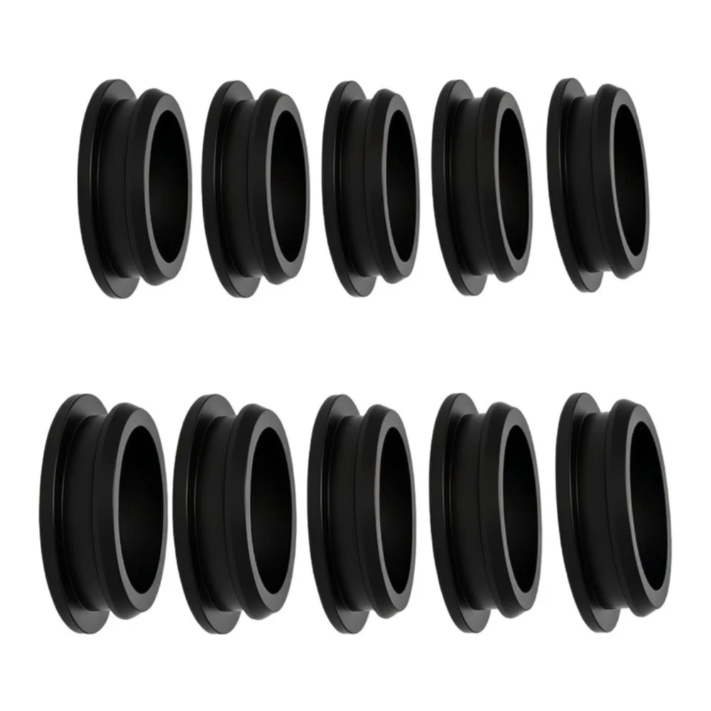 10Pcs Flexible Silicone Water Tank Adapter 2.5x3.5x5.5cm Black Sealing Fitting For Rain Aquarium Pool Irrigation System