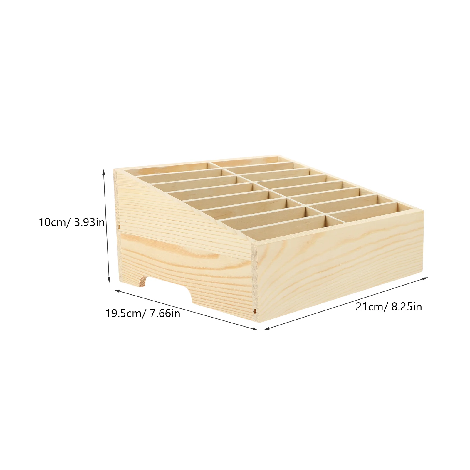 Opbergdoos voor mobiele telefoon Mobiele telefoonstandaardhouder voor klascompartiment Case Houten container Kantoor