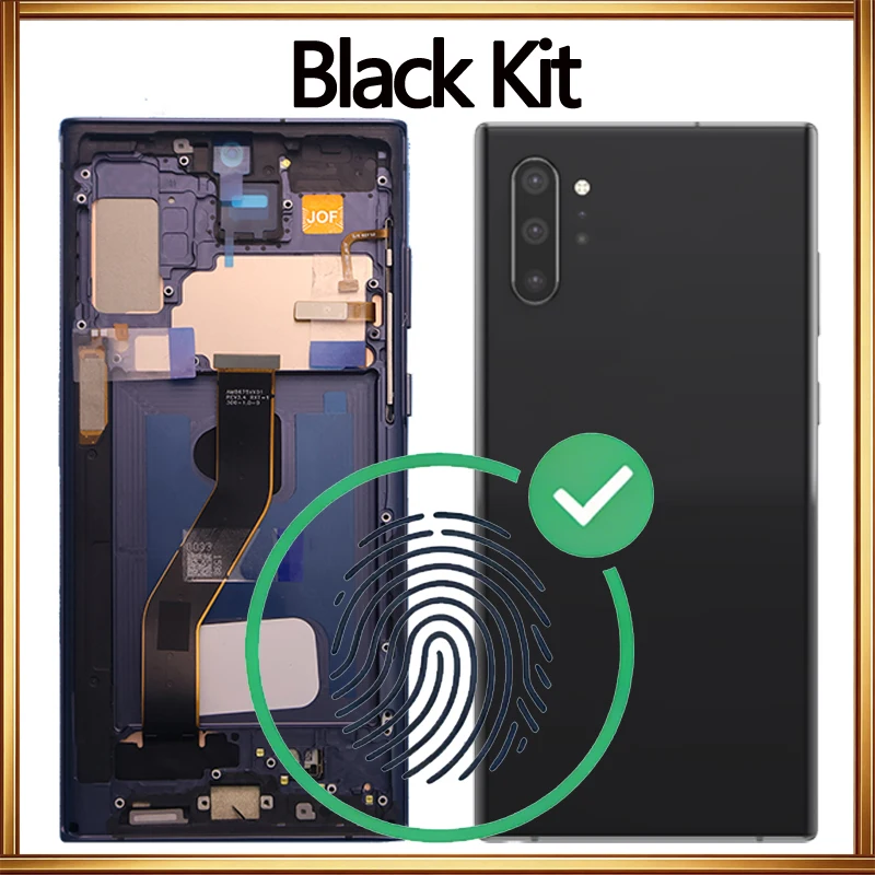 AMOLED Display For Samsung Note 10+ 4G 5G Touch Screen N975F N976F LCD Repair Kit Replacement Support S Pen Fingerprint image 3