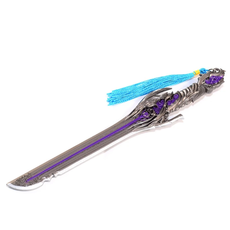 22 سنتيمتر/8.66in الكمال عوالم لعبة الطرفية شي هاو الرعد سكين سلاح معدني الحرف اليدوية حلية لعبة مجسمة شفرة هدية عيد ميلاد