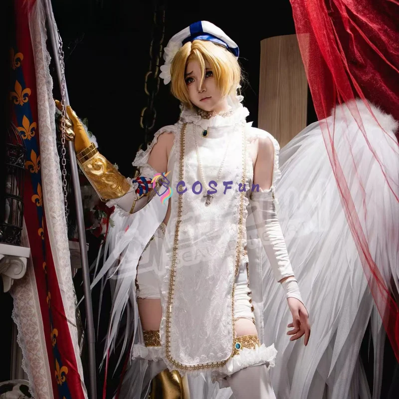 

Shounen Jeanne Cosplay Costume Women Wedding Uniforms Fancy Party Suit Halloween Carnival Anime Clothing COSFun