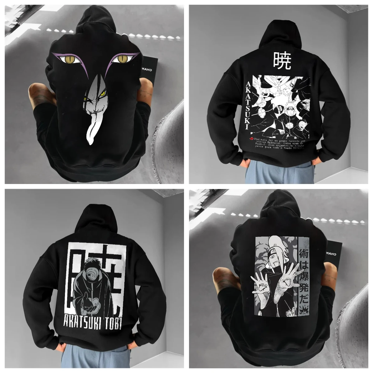 

Naruto Akatsuki Collaboration Autumn and Winter Men's Daily Life Sports and Commuting Best-selling Printed Hoodie and Sweatshirt