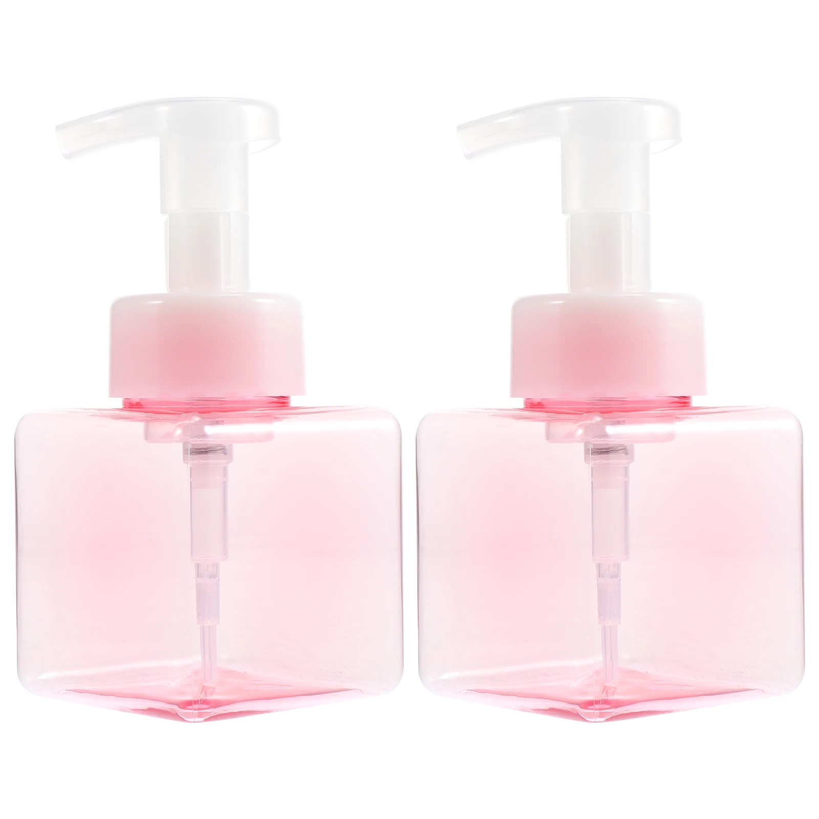 

2pcs Foaming Bottles Square Travel Containers Compact Leakproof Storage Bottles For Face Soap Travel Hiking