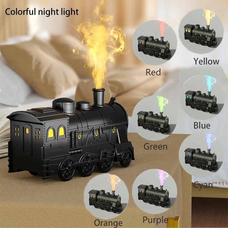 Train Air Humidifier Ultrasonic Essential Oil Aroma Difusor With Remote Control Mist Maker Fragrance Aromatherapy Diffusers