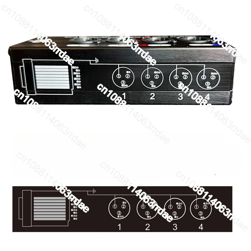 4 Channel XLR expander 4 Channel 3 Pin Multi Network XLR Cable