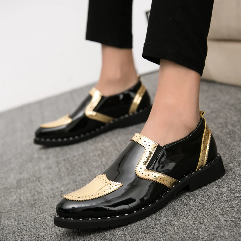 

Высококачественная легкая роскошная мужская кожаная обувь, мужская повседневная обувь без шнуровки, уличная удобная универсальная мужская обувь