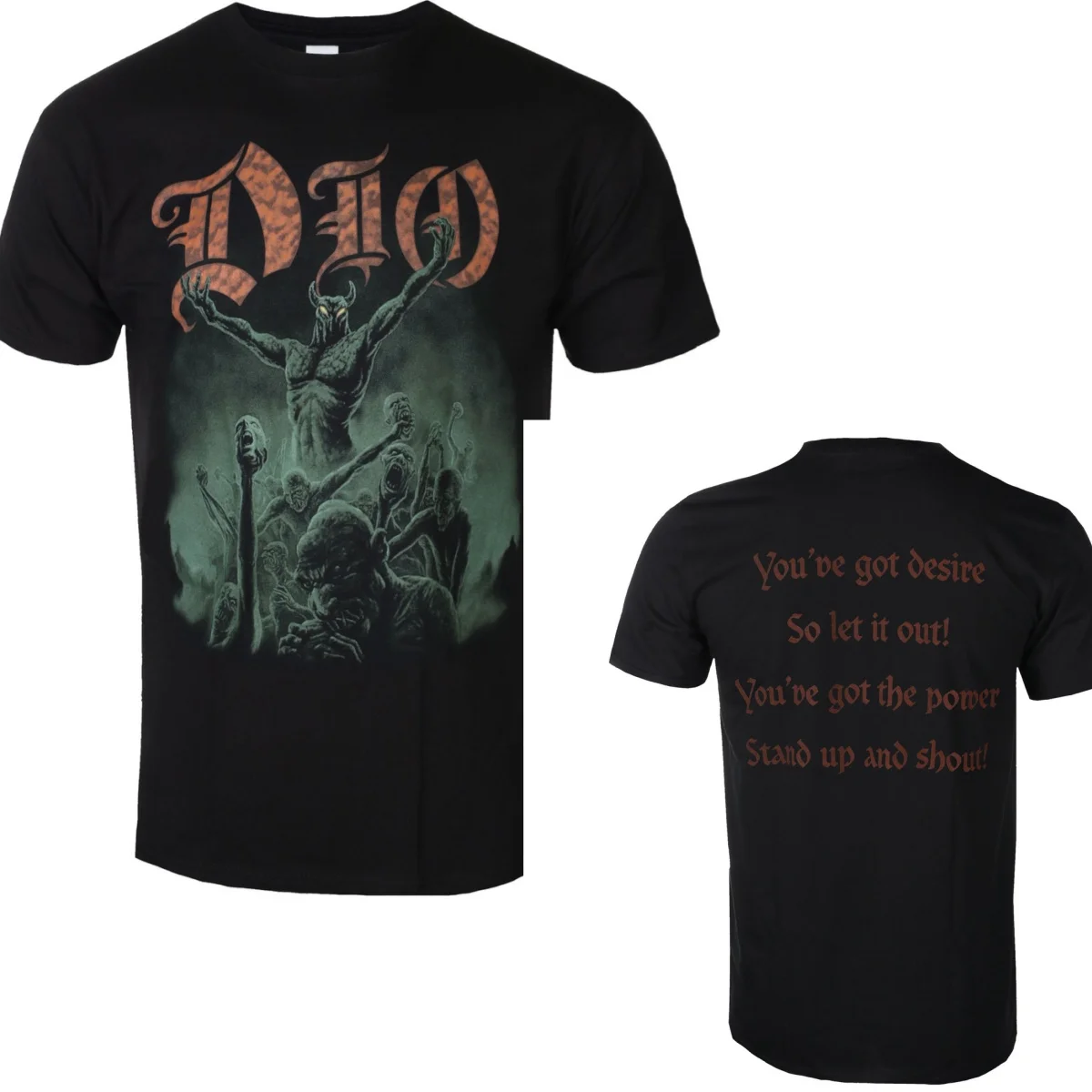 Fit Dio Graphic Cotton Band T-shirt Unisex Summer Short Sleeve Fashion Brand Tee Luxury Casual Vintage Tees