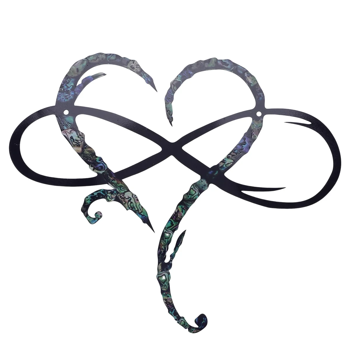 Metal Wall Decoration Unique Design-Wall Art Room Decoration Eternal Love Infinite Heart Iron Art Decor Interior Decor-S