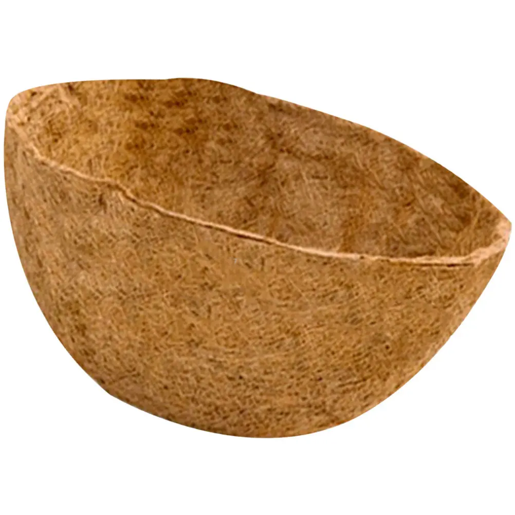 16 Inch Round Coconut Coir Hanging Basket Liner Breathable Water Absorbing Eco Friendly Plant Liner for Algae Flower