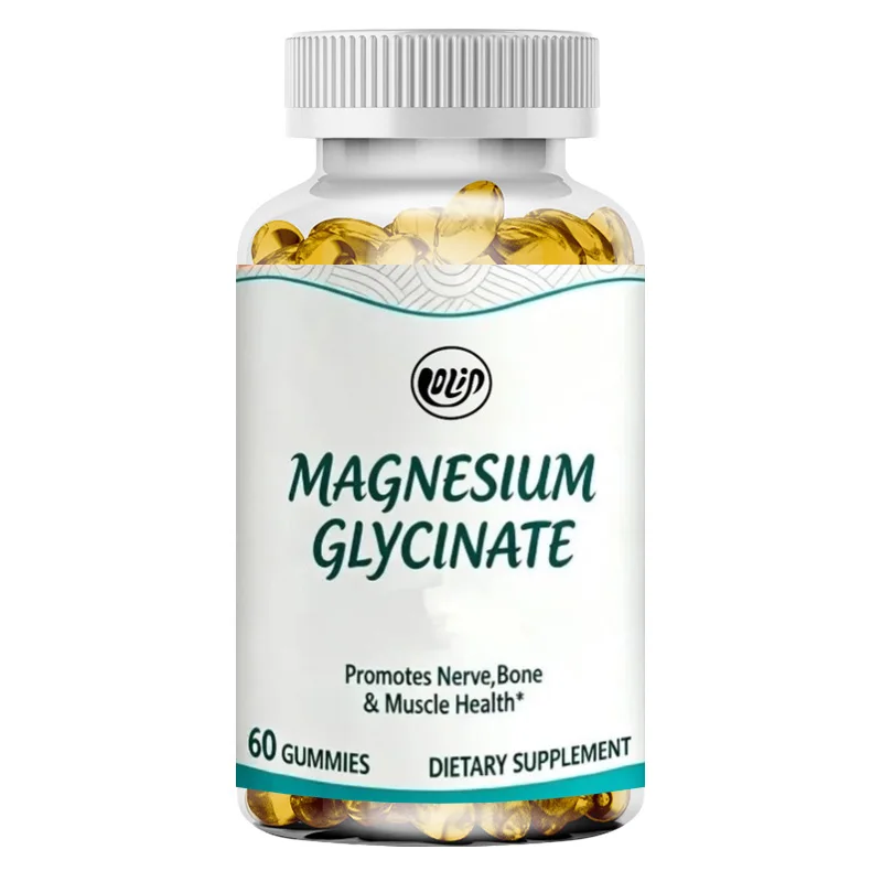 120mg Magnesium Glycine Gummies - Bone and Muscle Health Support 60 Gummies (30 Servings)