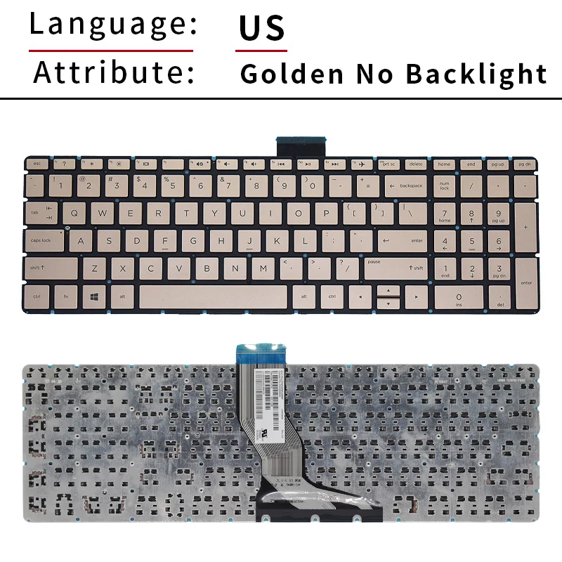 New Keyboard FOR HP 250 G6 255 G6 15-BS 15T-BS 15-BW 15Z-BW 15-CC 15-CK Keyboard US or Russian BLACK SILVER BACKLIT