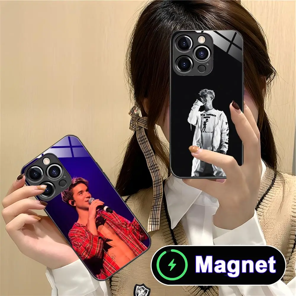 

Daniel Seavey Glass MagSafe Mobile Phone Case for iPhone 17 16 15 14 13 12 11 Air Pro Max Plus Mini Colorful Cover