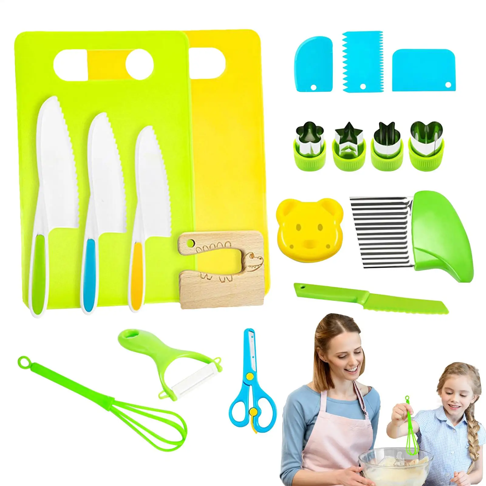 

Cooking Set For Kids 19 Pieces Kitchen Toy Set Realistic Cooking Kit Pretend Play Game For Preschool Kindergarten Homeschool