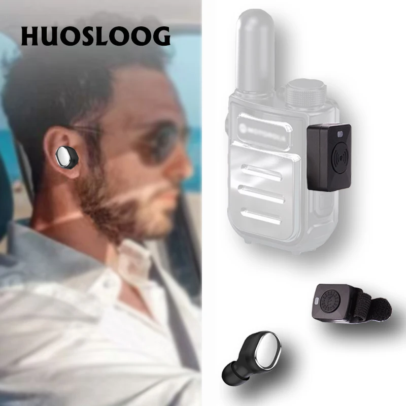

Беспроводные наушники Walkie Talkie, мини-гарнитура Bluetooth, двустороннее радио, маленький наушник, крошечные наушники BT для Motorola GP CP X DTR
