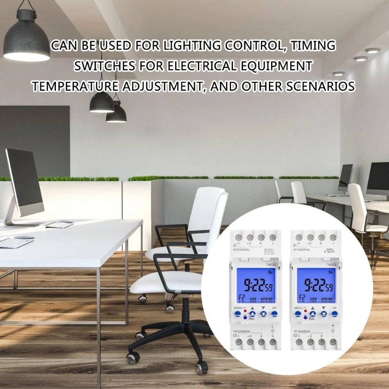 Double Channel Mounted Timers Switches modules Precisions Timing Switches for Precise Lighting & Appliance Control