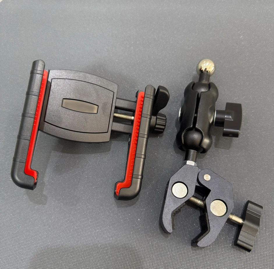 

Universal 360-Degree Adjustable Mobile Phone Holder Truck Shockproof for Mountain Bikes Carts Live Streaming Excavators Buses