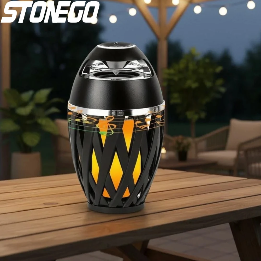 

Портативная колонка Bluetooth 5.0 с LED-фонариком, 5 Вт, бас, 2000 мАч, IPX5, водонепроницаемая, для улицы и дома, для вечеринок