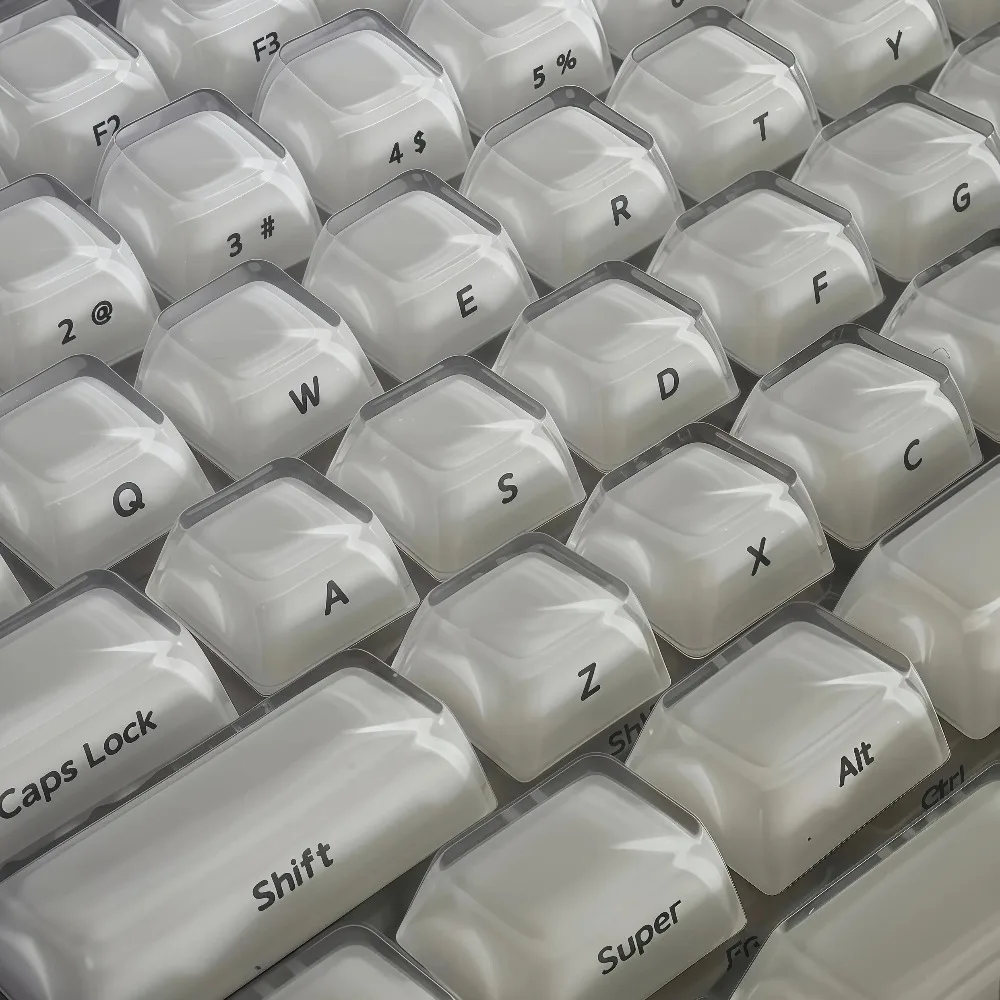 xvx-クリスタルゼリー-20-キーキャップ厚みのあるサイド印刷磁気キーボード用-mda-プロファイル人間工学カスタムゲームアクセサリー