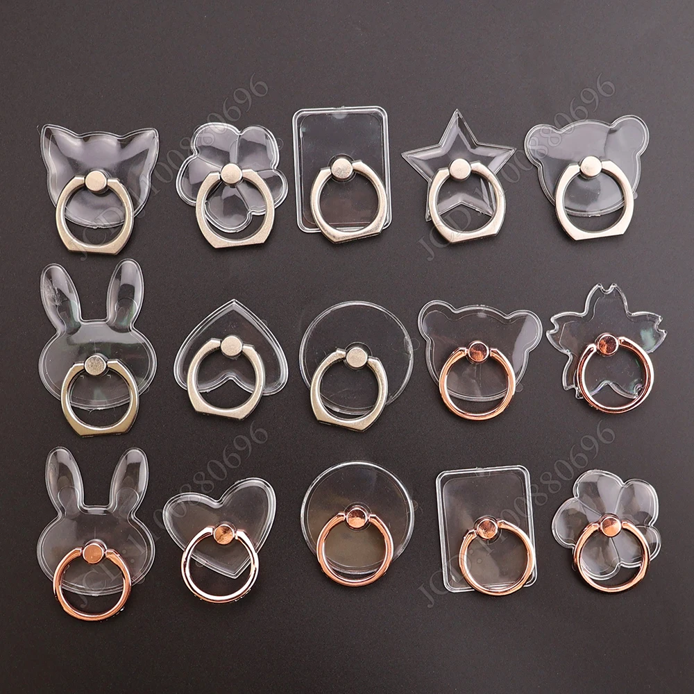 Прозрачная подставка для мобильного телефона с кошачьим пальцем для iPhone XS Huawei Samsung, умный круглый держатель для телефона, автомобильное крепление, подставка