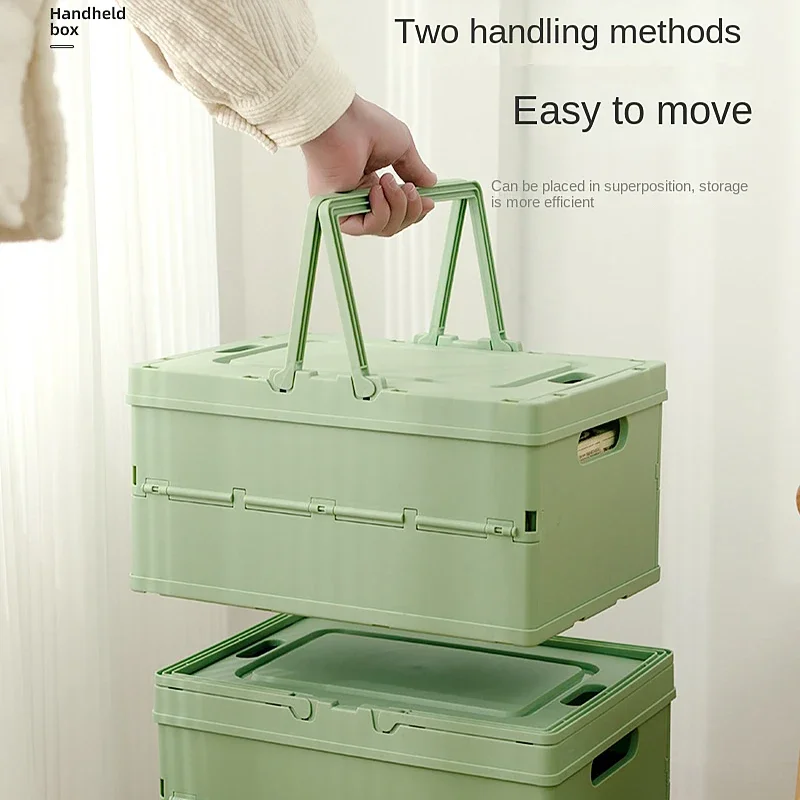 Colorful Foldable Storage Box Toy Rack Suitcase Stationery Organizer Women\'s Bag Basket Home Organization Garden