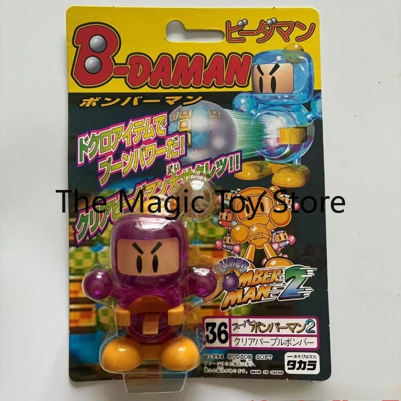 

Original B-DAMAN Marble Figure: SUPER BOMBER MAN 2 36 CLEAR PURPLE Police Collector's Model Figure Toy
