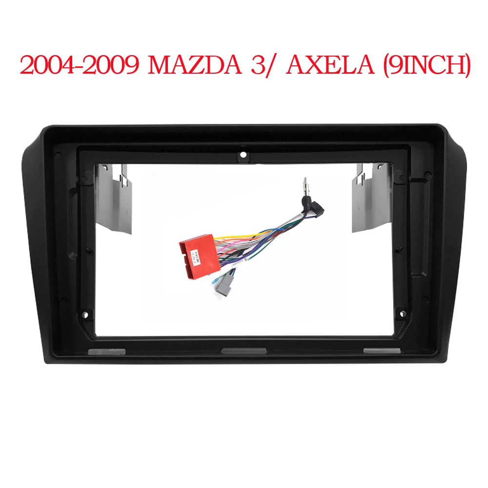 9 inch 2 Din Car Radio Fascias for 2004-2009 MAZDA 3 AXELA Stereo Panel Dashboard Installation Trim Kit Frame GPS DVD Bezel