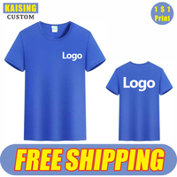 KAISING Quick Dry Sport T Shirt Custom Logo Embroidery Personal Design Print Fashion Running  Tops Men Women Summer 8 Colors