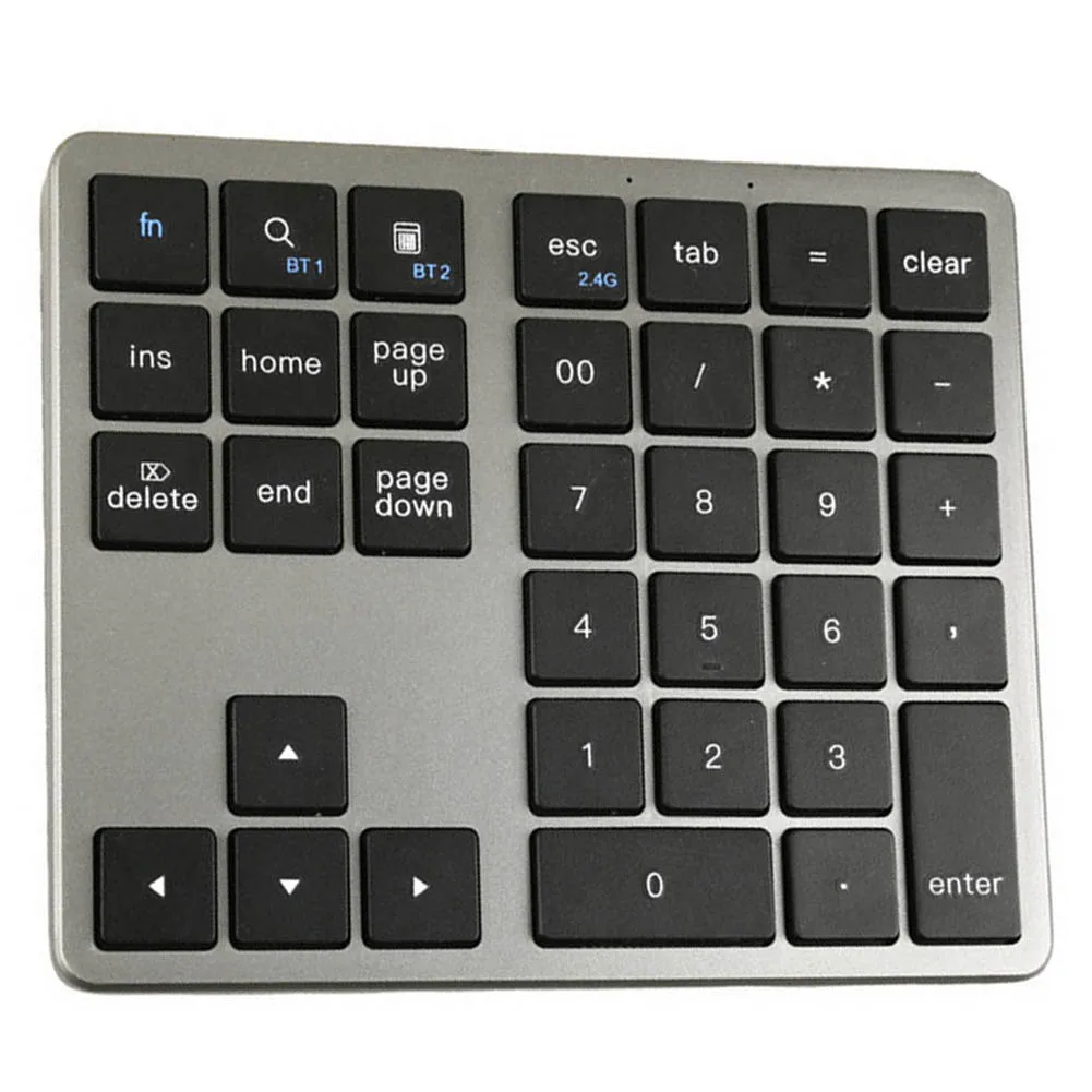 2.4g bluetooth-compatível sem fio numpad usb recarregável 35 teclas teclado numérico ultra-fino teclado para macbook pro/air