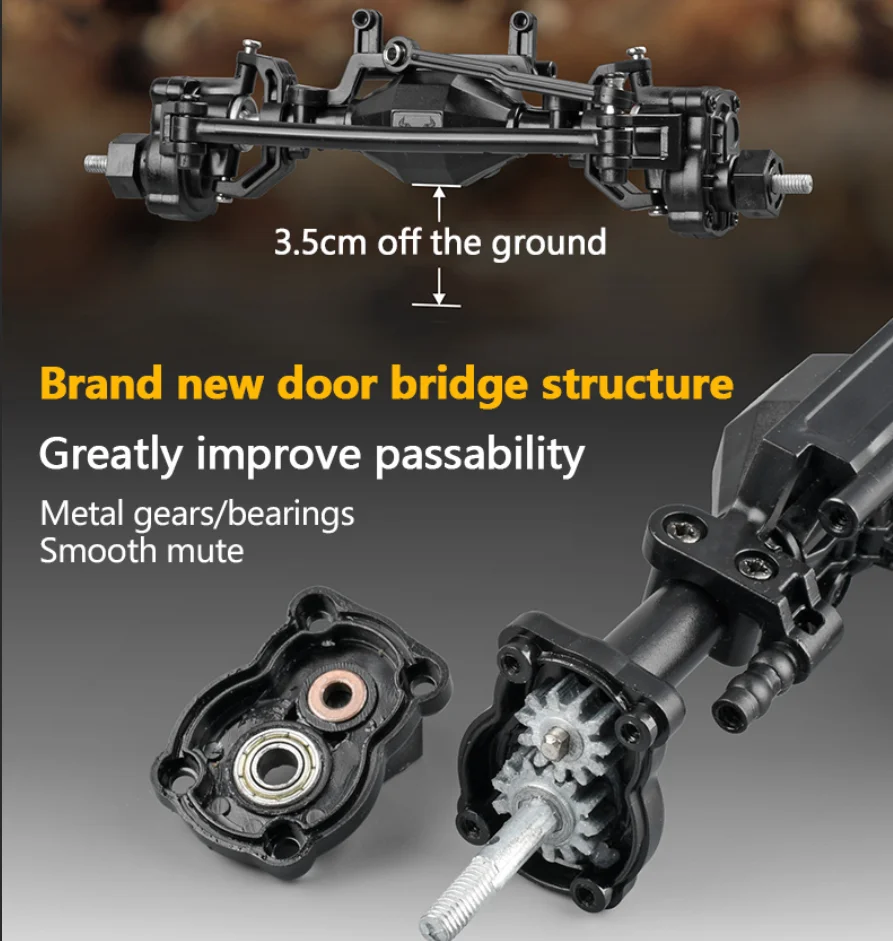 MN168 الباندا طبعة كاملة النطاق RTR نسخة RC سيارة 2.4G 4WD 280 موتور النسبي على الطرق الوعرة التحكم عن بعد سيارة MN لعبة مجسمة سيارة