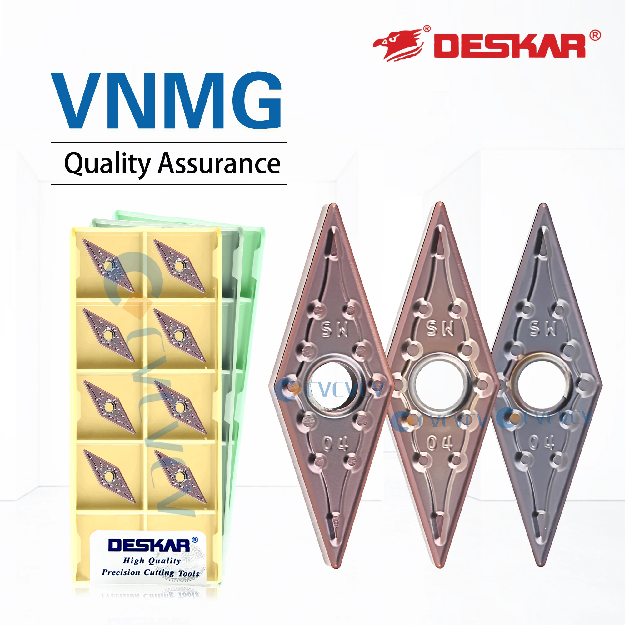 

DESKAR 100% Original CNC lathe Numerical Control Turning VNMG 160404 /160408-JMS LF6018/LF6118/LF6018S Rhombus Turning Tool Blad