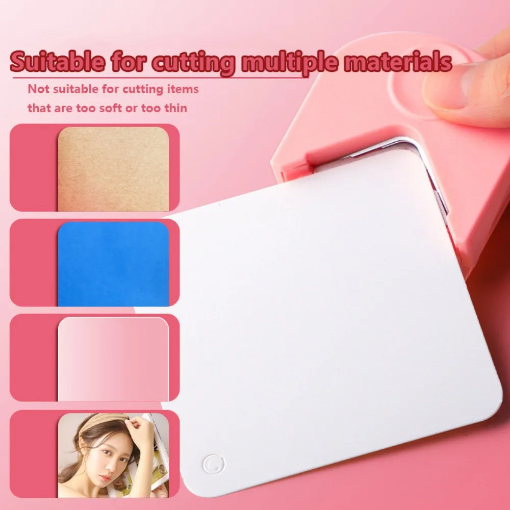 R4 Pemotong Fillet Pemotong Kertas Melingkar Kecil Kertas Foto Tepi Kartu Perlengkapan Kantor Siswa