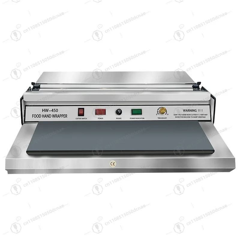 Stainless Steel Manual Film Wrapping Sealing Machine For Household Supermarket Seafood Fruit Fresh Packaging