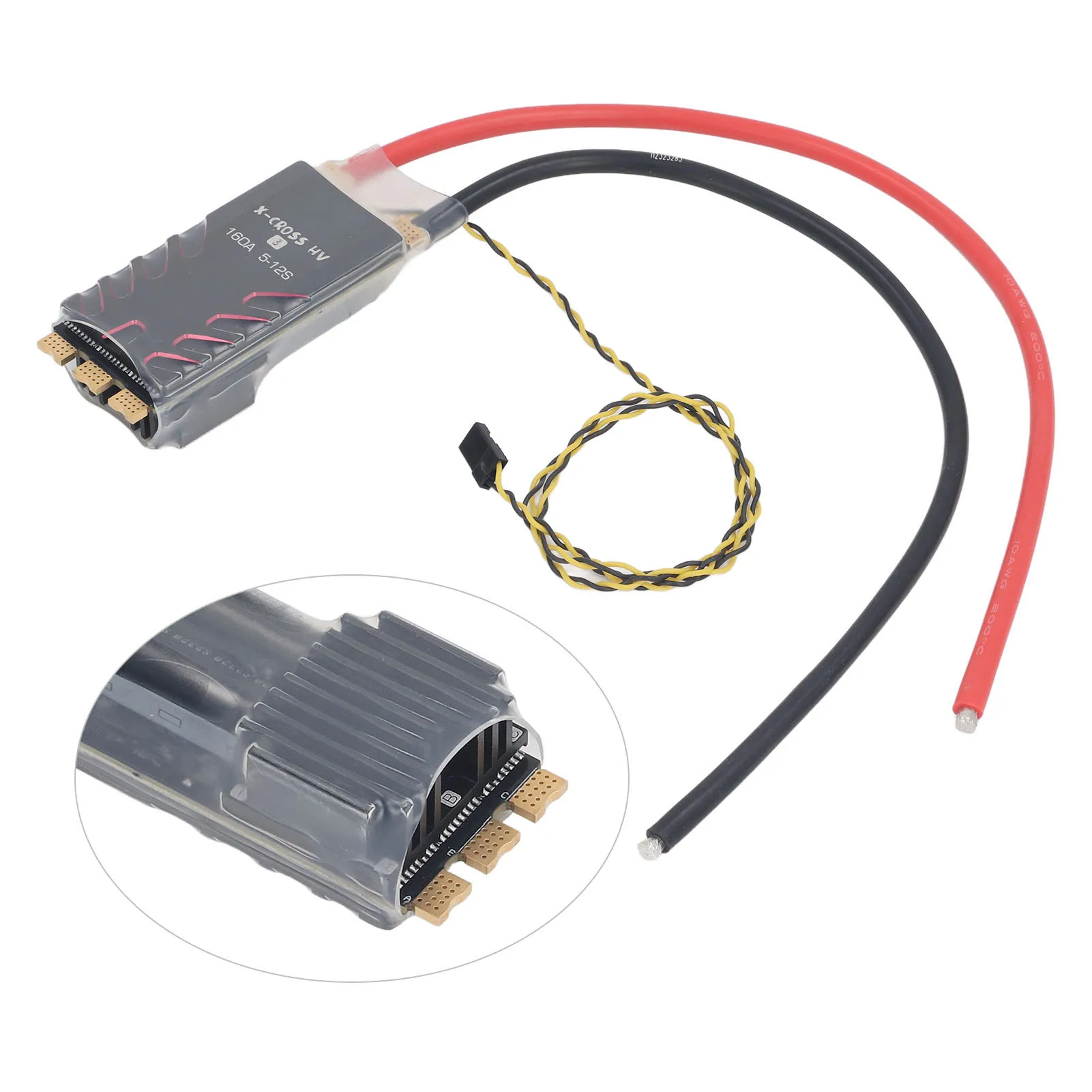 X-cross HV3 ESC 160A borstelloze elektronische snelheidsregelaar 5-12S ARM 32Bit Cortex Core MCU FPV borstelloze ESC voor RC Racing Drone