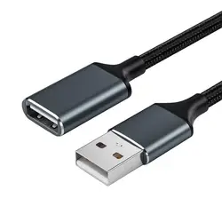 Przedłużacz pleciony USB 1M 2M 3 metry męski do żeńskiego komputera USB 3.0 pendrive klawiatura z myszką przewód połączeniowy danych