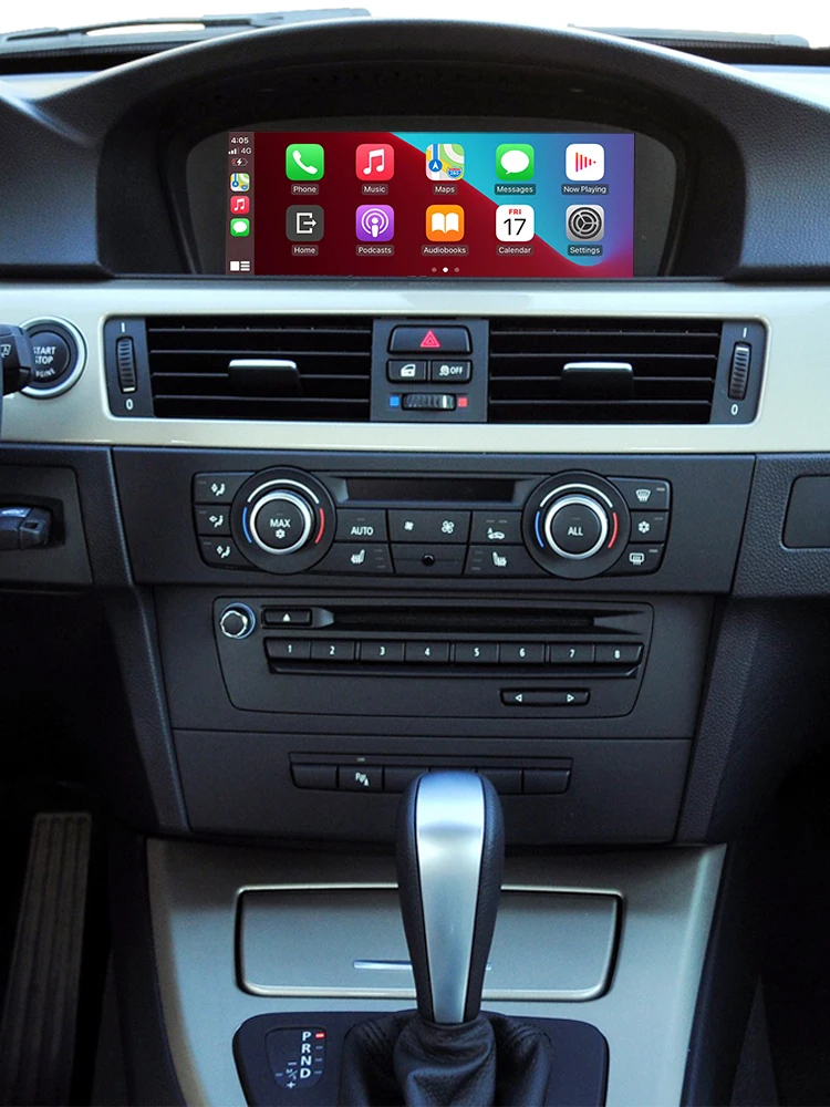 Road Top Wireless Carplay Android Auto für BMW 3er E90 E91 E92 E93 und 5er E60 E61 2006-2011 mit Spiegel verbindungs funktion