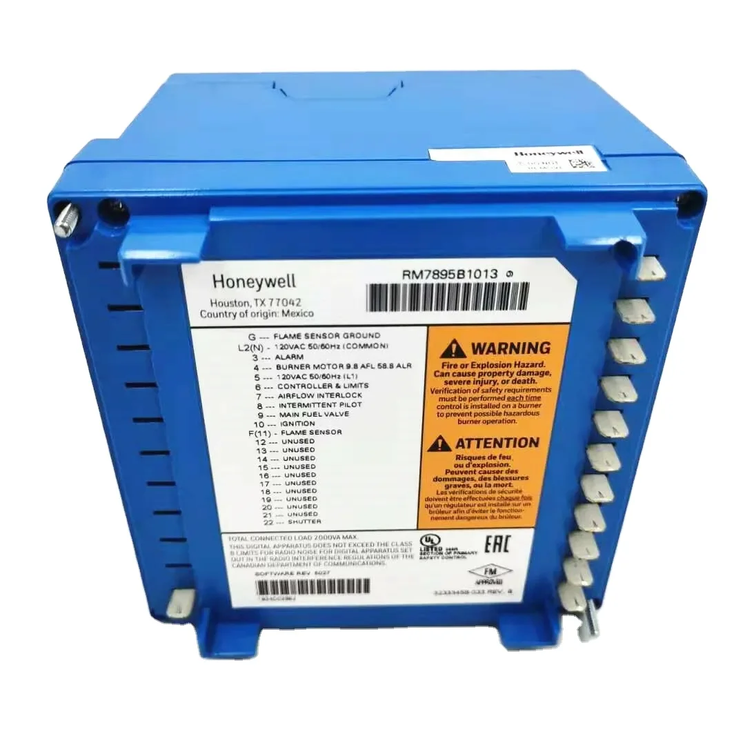 American Honeywell combustion controller with front blowing RM7895 series 120V RM7895B1013