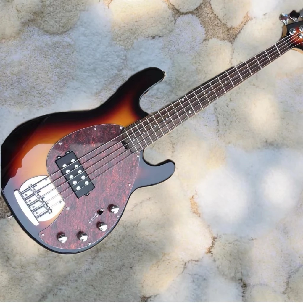 Factory Direct Sales High Quality 4-String Electric Bass Korean Hardware Sunset