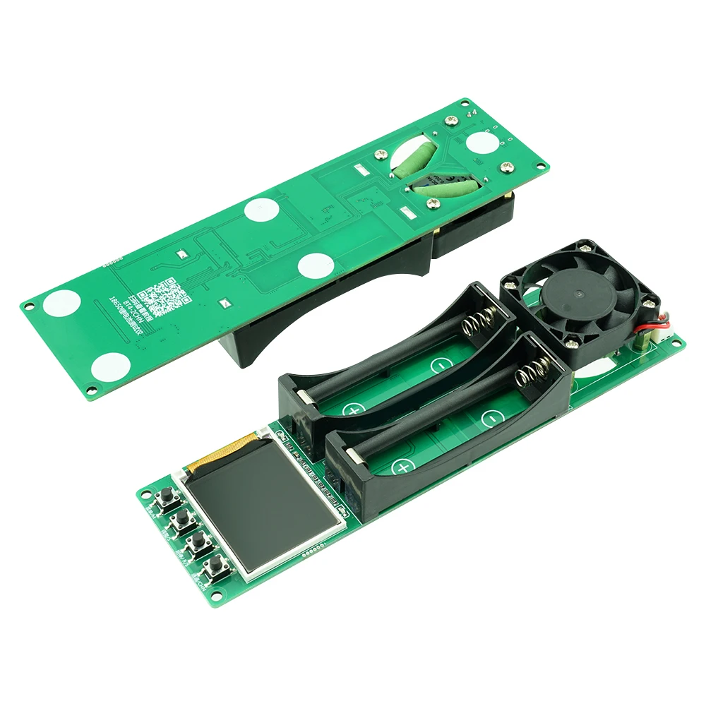 DC 5V 18650 Lithium Battery Capacity Tester Module MAh MWh 2-Channel Digital Battery Power Detector Module Type-C Interface